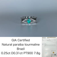 パライバトルマリン 0.25ct PT900リング 14号 - COLOR BOX - 画像11